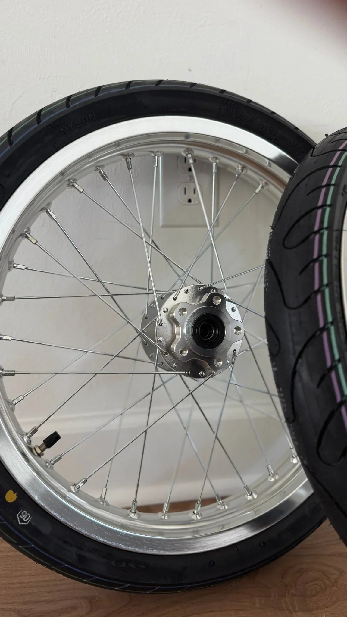 Light bee and Eride 17” Surron super moto wheel set