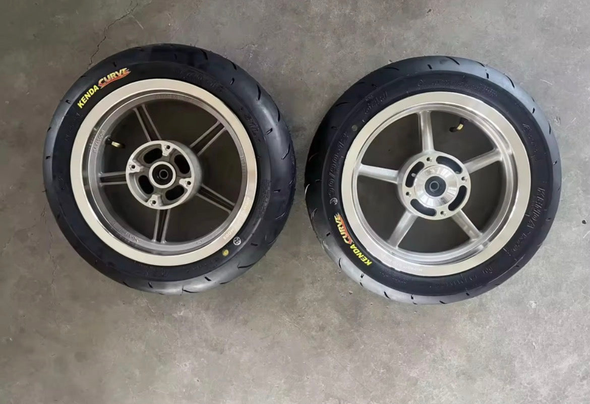 12" Supermoto Chrome Wheelset - Tuttio│Yozma│Heybike│Valintsu│Razor🔥