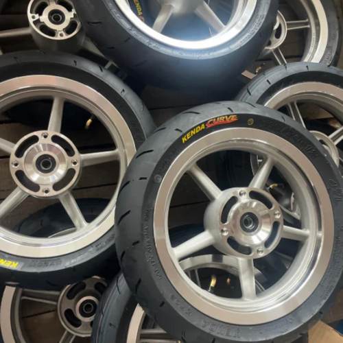 12" Supermoto Chrome Wheelset - Tuttio│Yozma│Heybike│Valintsu│Razor🔥